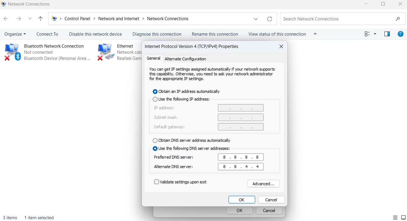 پیکربندی Google Public DNS در کنترل پنل