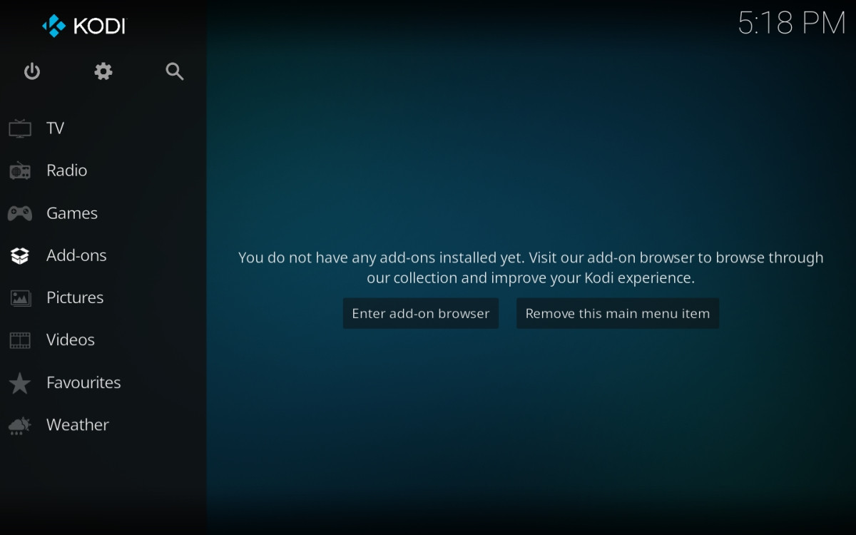Kodi در MacOS