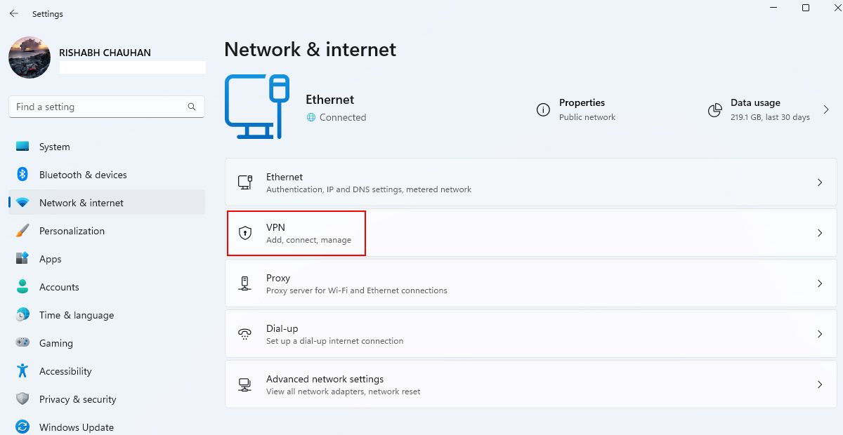 تنظیمات شبکه و اینترنت