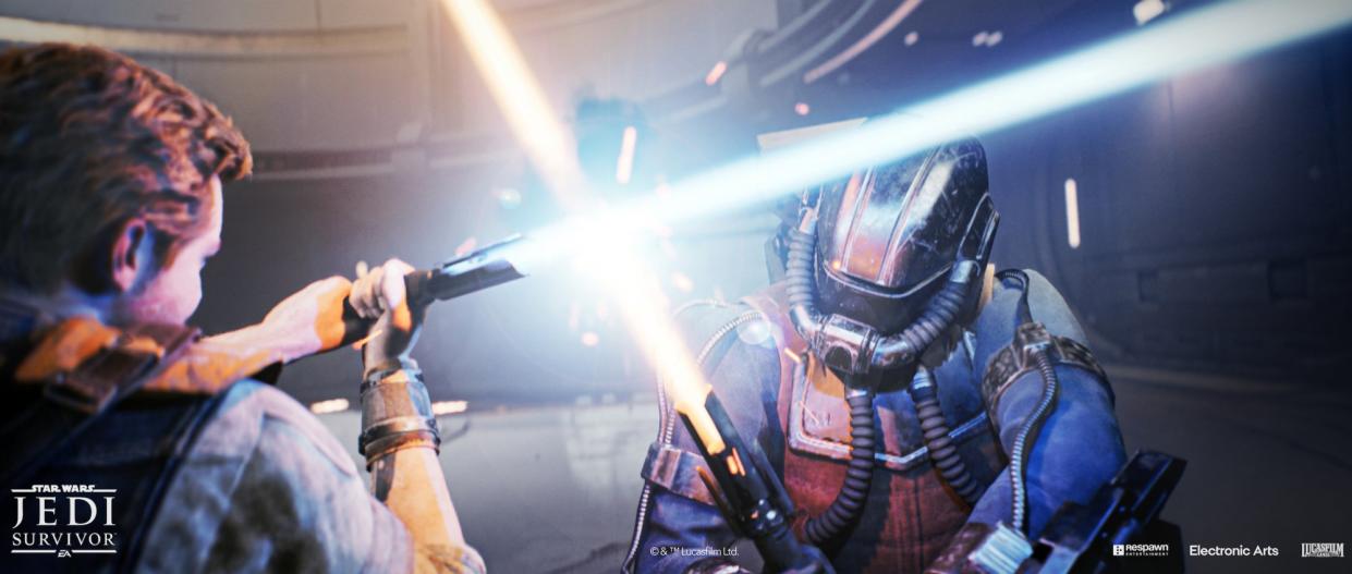 اسکرین شات رزمی شمشیر نوری Jedi Survivor