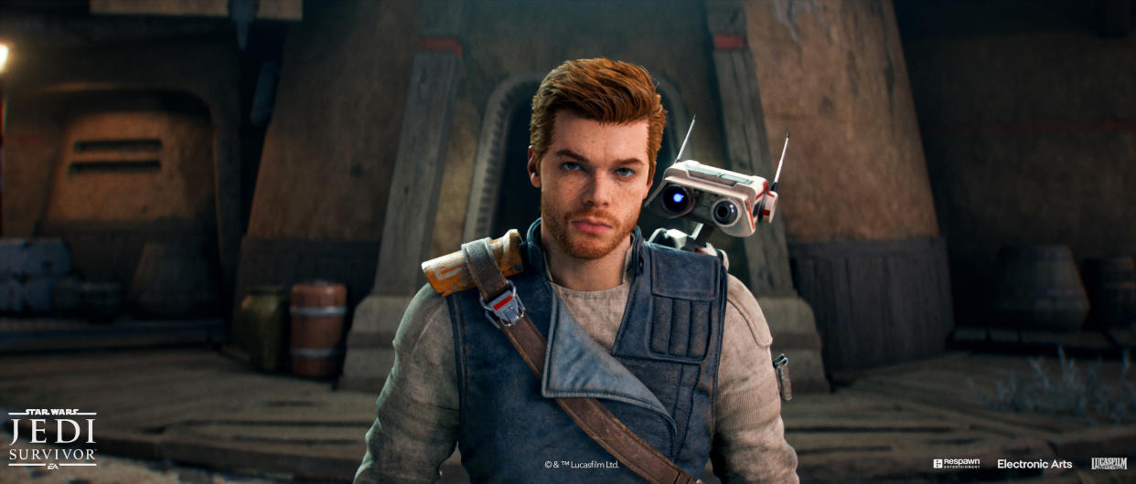 اسکرین شات فیلم Star Wars Jedi: Survivor از Cal Kestis و BD-1