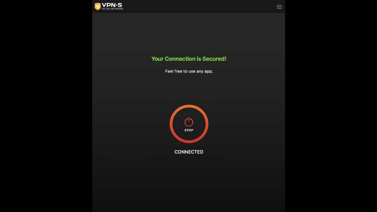 برنامه دسکتاپ VPNSecure