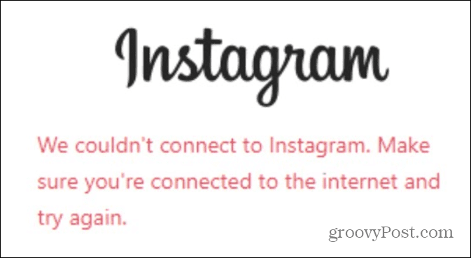 نتوانست به اینستاگرام وصل شود