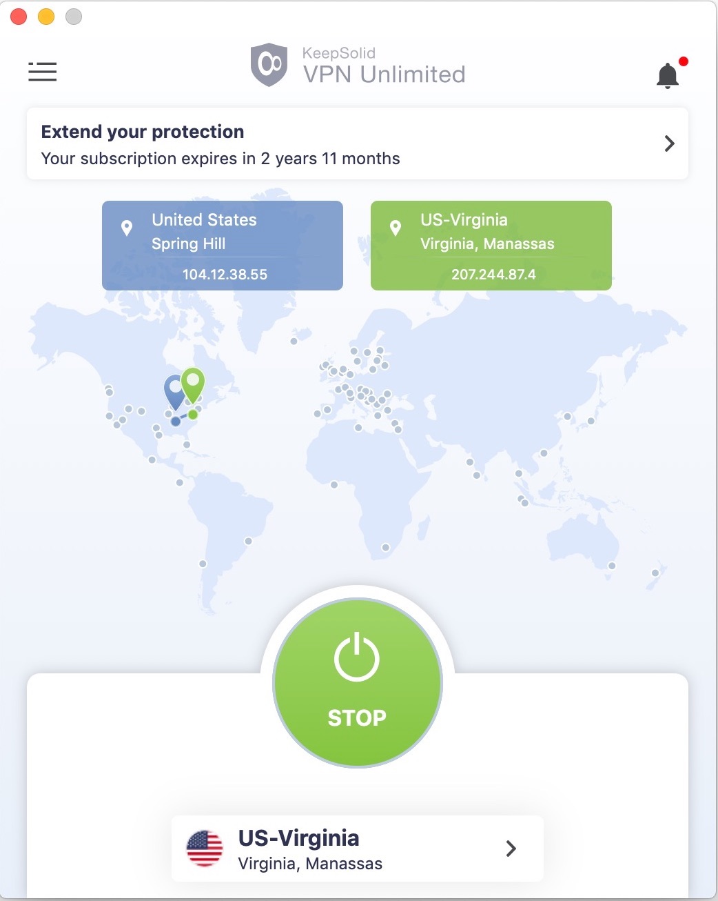بررسی نامحدود VPN سرورهای برنامه