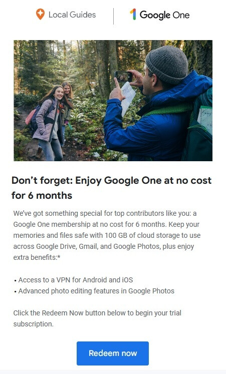 Google به نویسنده شش ماه فضای ذخیره‌سازی ابری Google One رایگان می‌دهد - به Local Guides بپیوندید، به کاربران Google Maps کمک کنید و جوایزی کسب کنید