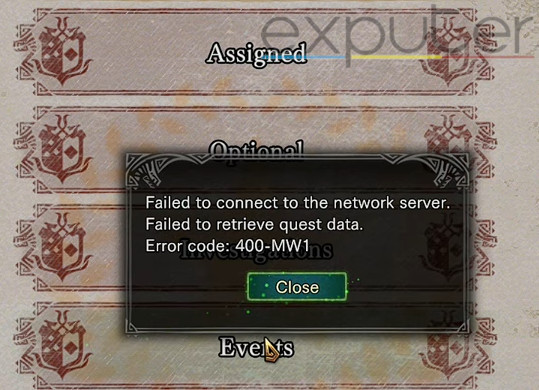 کد خطای mhw 400-MW1 رفع شد